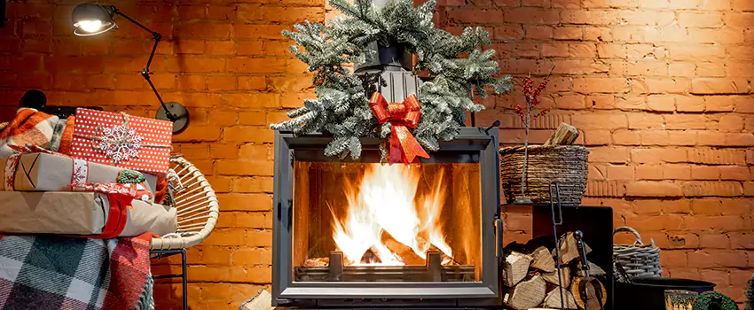 Travis Industries Linear Gas Fireplace Installation in El Reno, Oklahoma